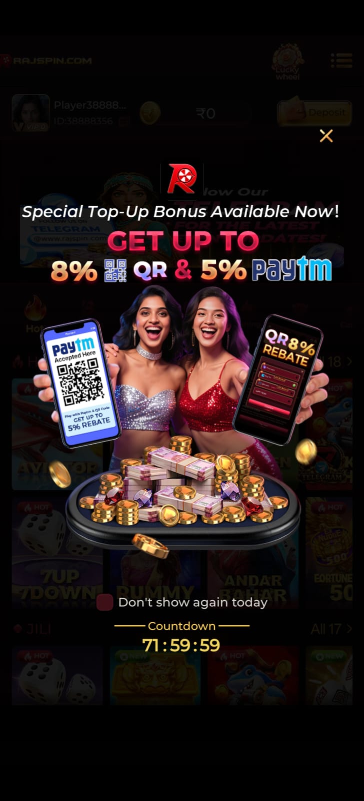 rajspin regisration